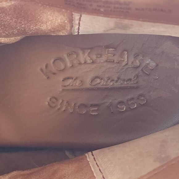 Kork Ease Women's Kissel US8M Brown Leather Back Zip Square Toe Ankle Boots - Picture 14 of 15